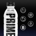 Prime Hydration Drink Sports Beverage"LEMON LIME，" Naturally Flavored， 10% Coconut Water， 250mg BCAAs， B Vitamins， Antioxidants， 835mg Electrolytes， 20 Calories per 16.9 Fl Oz Bottle (Pack of 12) - Image 2